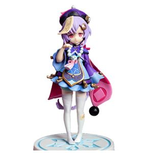 RZAHUAHU Genshin Impact Qiqi 1/7 Figurine deuxième génération miHoYo Figurine de jeu PVC Mignon Anime Modèle 17 cm (deuxième génération)