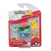 Pokémon PKW3049 – Figurine de bataille – Pikachu, Seeper, Bisaknosp – Lot de figurines officielles