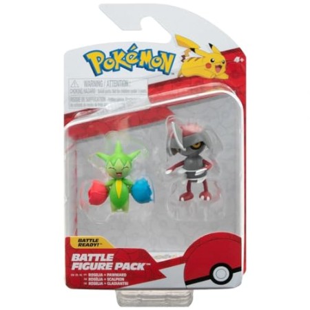 Pokémon Battle Figure 2 Pack (Pawniard & Roselia) W15