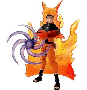 Bandai - Anime Heroes Beyond - Naruto Shippuden - Figurine 17 cm - Uzumaki - Transformation Kyubi - 37711 Multicolore