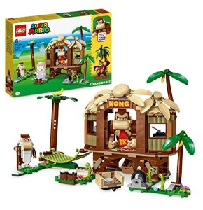 LEGO 71424 Super Mario Ensemble d'Extension La Cabane de Donkey Kong, Jouet de Construction avec 2 Personnages, à Combiner avec Un Pack de Démarr...