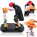 JunMallko Figurine Luffy et Shanks, Figurine One Piece Anime, 18cm Luffy Figurine Anime Quatre Empereurs Shanks Collection pour Les Fans d'Anime Ve...
