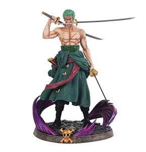 Miotlsy Figurine Zoro, 22cm PVC Zorro Action Statue Cartoon Anime Personnage Ornements Collectibles Toy Animations Character Model Jouet Table de C...