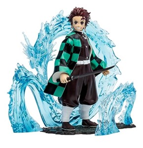 McFarlane Toys Demon Slayer Tanjiro Kamado Figurine d'action de Luxe de 12,7 cm – Objet de Collection Amusant de la Taille d'une Pinte avec Artic...