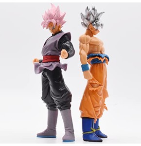 OBLRXM 2PCS Figurine Super Saiyan Goku et Vegeta - Figurine de Collection de 17 cm Modèle Statue Jouets