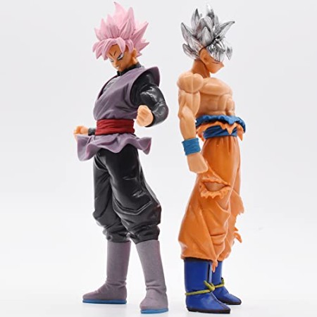 OBLRXM 2PCS Figurine Super Saiyan Goku et Vegeta - Figurine de Collection de 17 cm Modèle Statue Jouets