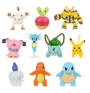 Pokémon PKW3301 Lot de 10 Figurines de Combat Nine 2 One 11,4 cm
