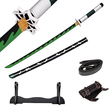 Churgigi Katana Demon Slayer Zenitsu Sabre Demon Slayer Tanjiro Catana Katana Tanjiro Rengoku Sanemi Shinobu Muichirou Sabre Japonais Cosplay Épé...