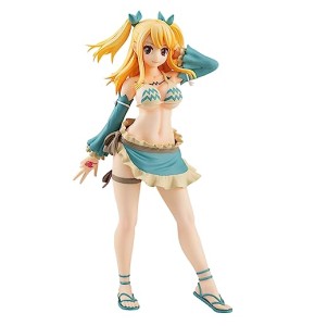 Ldruieu Fairy Tail - Figurine Lucy Heartfilia - En PVC - 17 cm - Décoration de bureau - Cadeau pour les fans d'anime