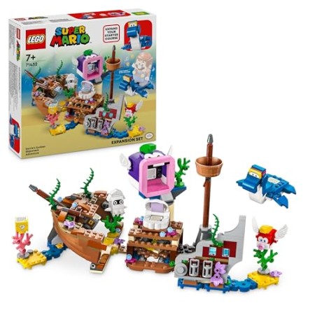 Lego Super Mario Ensemble d'Extension Aventure dans l'Épave Engloutie avec Dorrie, Jouet pour Garçons, Filles et Enfants Dès 7 Ans, Figurines de... Lego Super Mario Ensemble d'Extension Aventure dans l'Épave Engloutie avec Dorrie, Jouet pour Garçons, Filles et Enfants Dès 7 Ans, Figurines de...