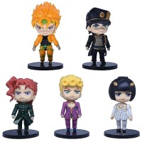 Indorasen Dio Brando Figurine Kujo Jotaro Figurine Kakyoin Noriaki Figurine Giorno Giovanna Figurine Bruno Buccellati Lot de 5 pièces A