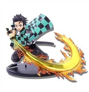 PQKL-party Figurine Demon, Figurine Tanjiro, Demon Tanjiro Figurine, Anime Figurine Demon Jouet, Tanjiro Figurine Character de Collection Décorati...