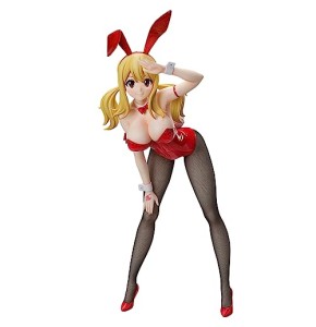 Jilijia Fairy Tail Figurine Lucy Heartfilia Super Big Figure Doll Fairy Tail Lucy Red Bunny Model Statue Figurines Collection Modèle Cadeaux 38 cm