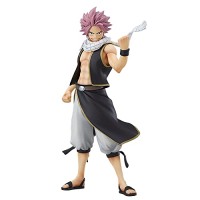 Qusunx Fairy Tail Natsu Dragneel Figurine Anime Standing Statue Clench Fist Version Collectable PVC Action Figure Figurine d'action en PVC Cadeau d...