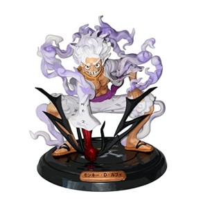 One Piece Anime/Monkey D. Ruffy Gear 5 Figurine | (22 cm) Wano Kuni Arc, Joy Boy, dieu solaire Nika