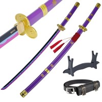 57 SPECIAL REPLICAS Épée de Cosplay Katana en Bambou, inspirée du Katana Roronoa Zoro One Piece Sword 105 cm 41 Pouces, Une variété de Styles ...