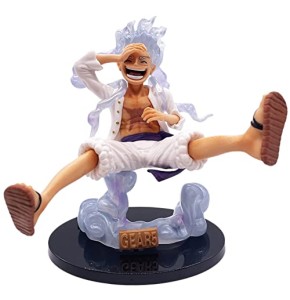 LGQHCE One Piece Figurines de Sun God Nika Luffy Gear 5, 1 PCS Modèle de Personnage Collectionner de 16 cm Jouet et Desktop Accessoire de Décorat...