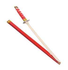 PARENCE- Épée Ninja et Samouraï en Plastique, Déguisement-1 pièce Couleur, aléatoire