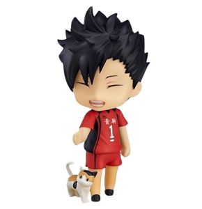 Acfigure Haikyuu Figurine de personnage de 10 cm avec pièces mobiles et interchangeables pour décoration (Kuroo Tetsurou)