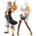 Gooyeh Lot de 2 figurines Anime Fairy Tail Natsu Dragneel et Lucy Heartfilia Statue en PVC Modèle Ornements Décoration de bureau Cadeau d'anniver...