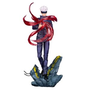 Jilijia Gojo Satoru Figurine anime Gojo Satoru Position debout Modèle PVC Caricature Statue Statue de bureau Ornements Objets de collection Cadeau...