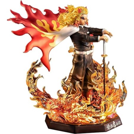 EDTN Figurine Demon Slayer – Kyojuro Rengoku 1/7 Statue Senior Statue et figurine délicate en PVC