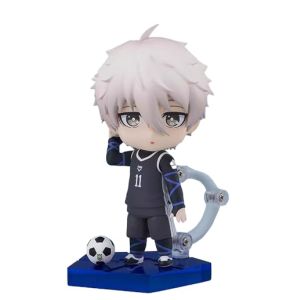 Figurine Seishiro Nagi, figurine d'action Blue Lock, tête changeante, mini statue de dessin animé, décoration de bureau pour collection/cadeau d...
