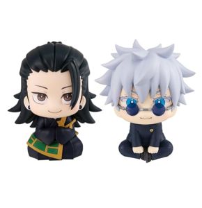 Jiumaocleu JJK Lot de 2 figurines Gojo Satoru et Geto Suguru Look Up - 10 cm - Figurine d'action - Modèle de statue de nouilles - Objet de collect...