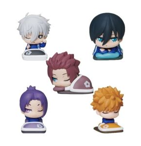 Ciyoulio Blue Lock Lot de 5 mini figurines Bachira Meguru/Chigiri Hyoma - Figurine de bureau - 5 cm