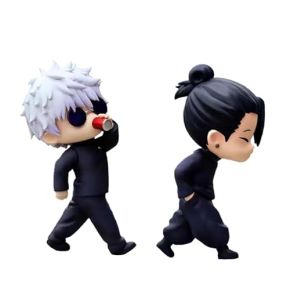 Xinchangda JJK Gojo Satoru Figurine et figurines d'action Geto Suguru Statue mignonne de posture de marche 10 cm Fabriquée à la main Figurine mod...